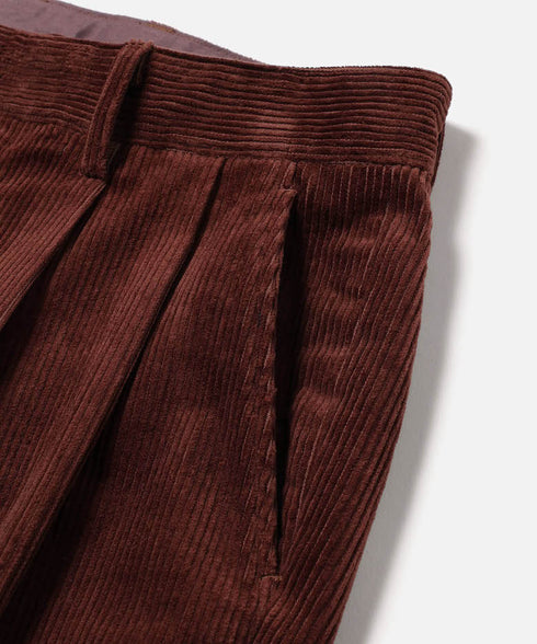MR.OLIVE / 8W STRETCH CORDUROY / 2TUCK TAPERED PANTS 8W ストレッチコーデュロイ/2タックテーパードパンツ
